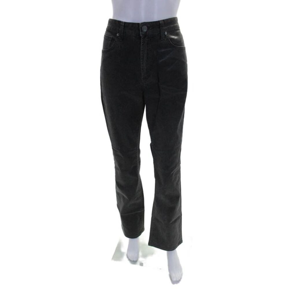 Monfrere Womens High Waisted Boot Leg Dark Wash Denim Jeans Gray Size EUR 31